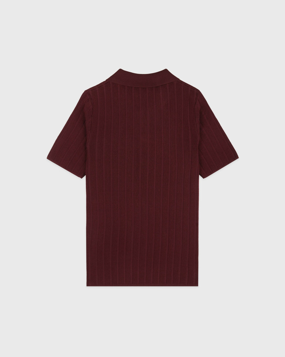 SRC Ribbed Polo - Bordeaux Sporty & Rich Online