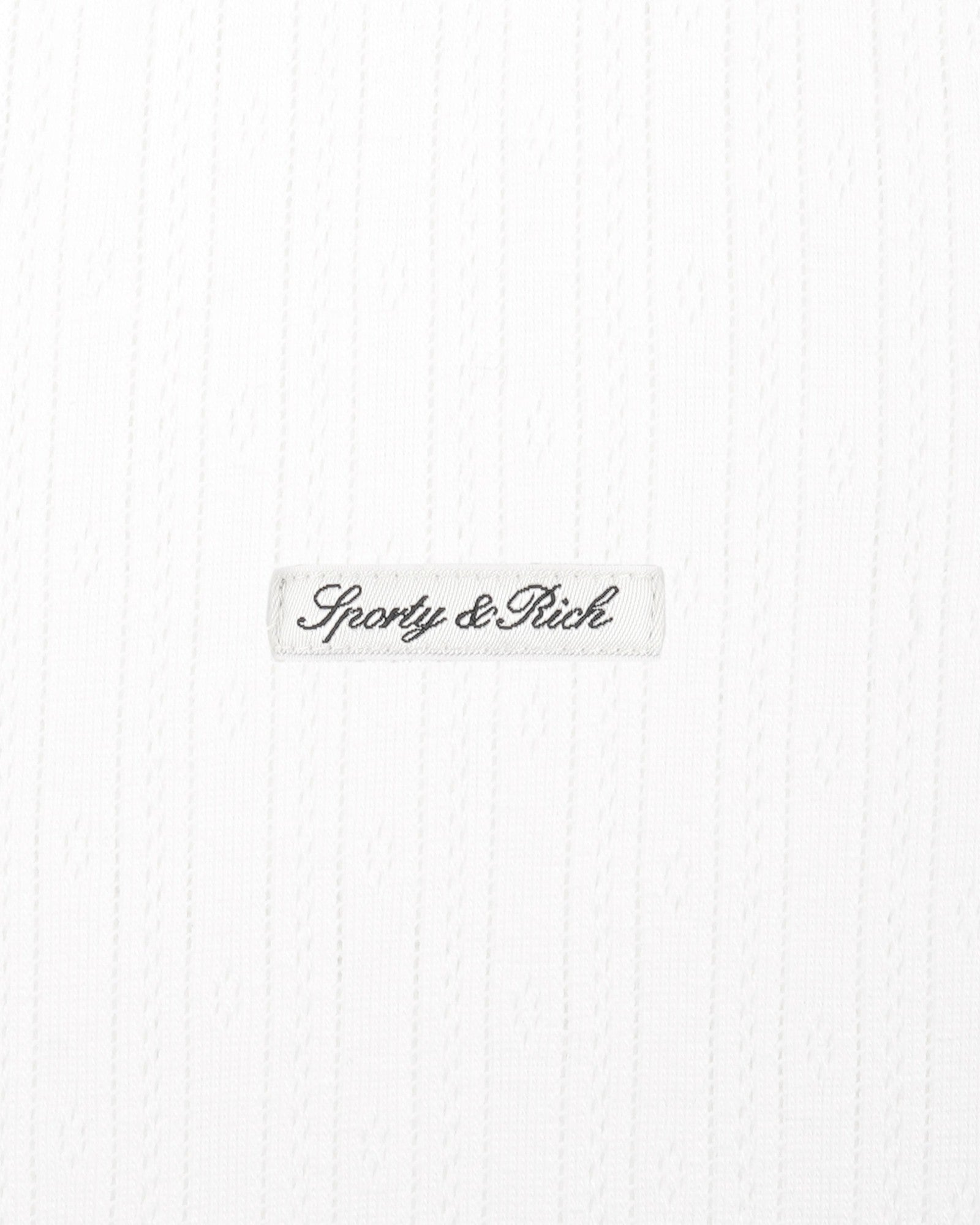 Signature Logo Pointelle Tank - White Sporty & Rich US