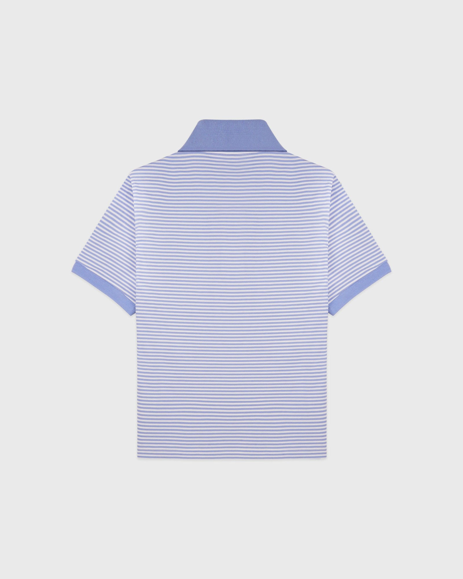 NY Crest Prep Polo - Periwinkle Stripe Sporty & Rich Sale