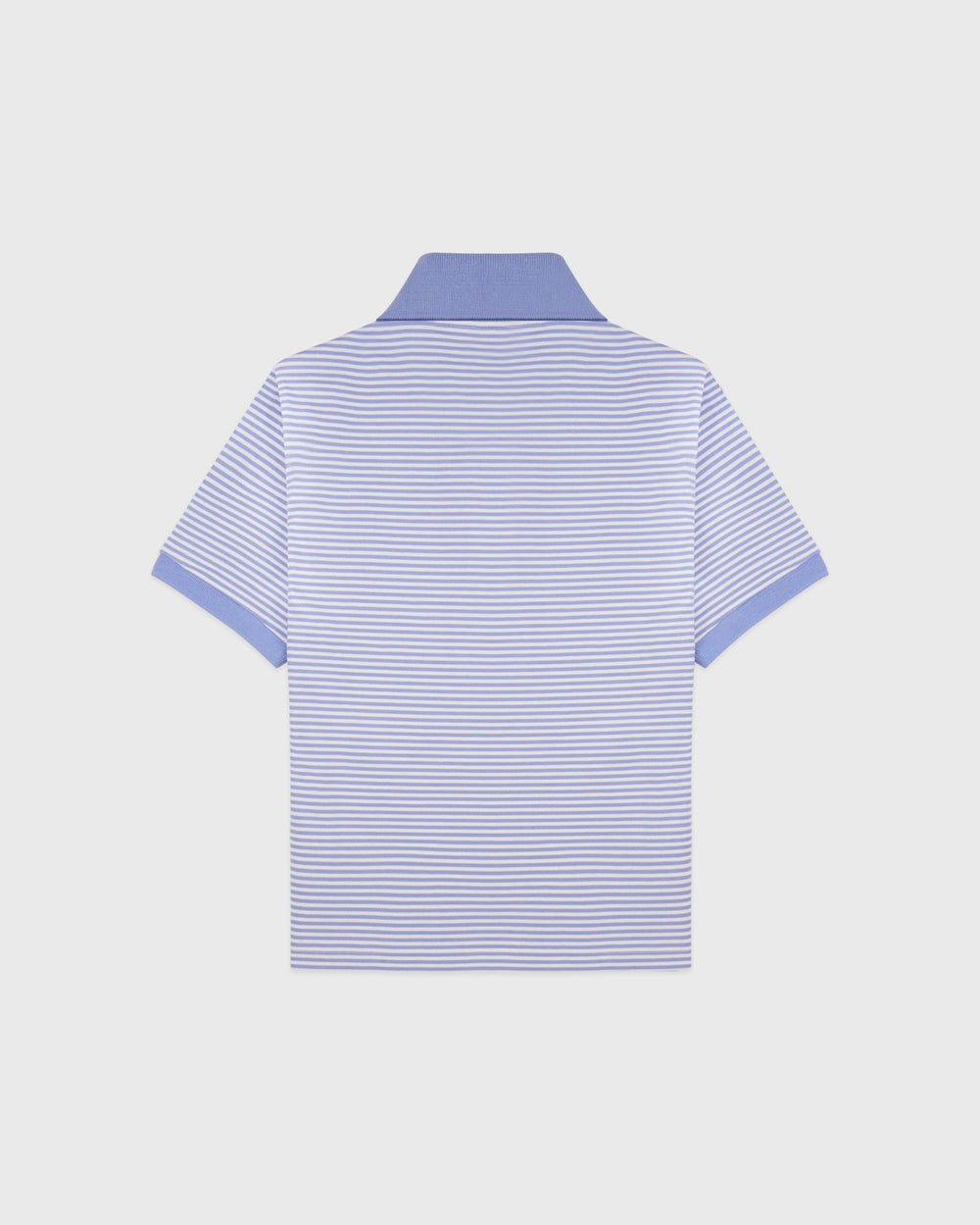NY Crest Prep Polo - Periwinkle Stripe Sporty & Rich Sale