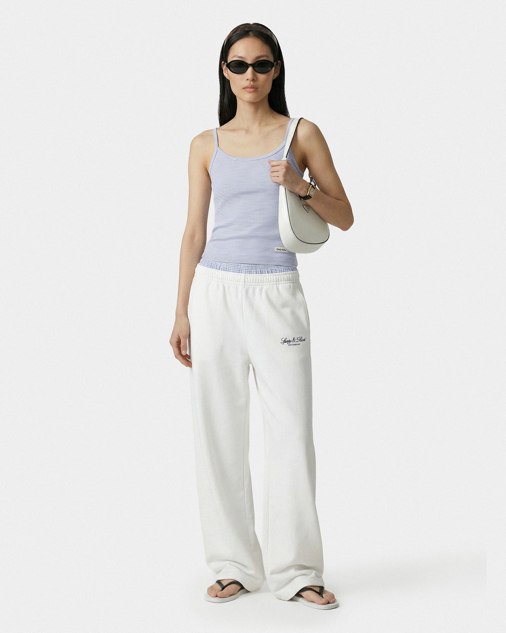 Signature Logo House Tank - Periwinkle Stripe Sporty & Rich Online