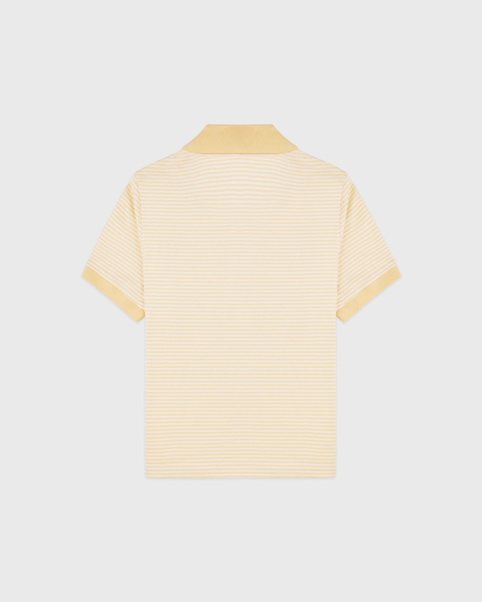 NY Crest Prep Polo - Almond Striped Sporty & Rich Discount