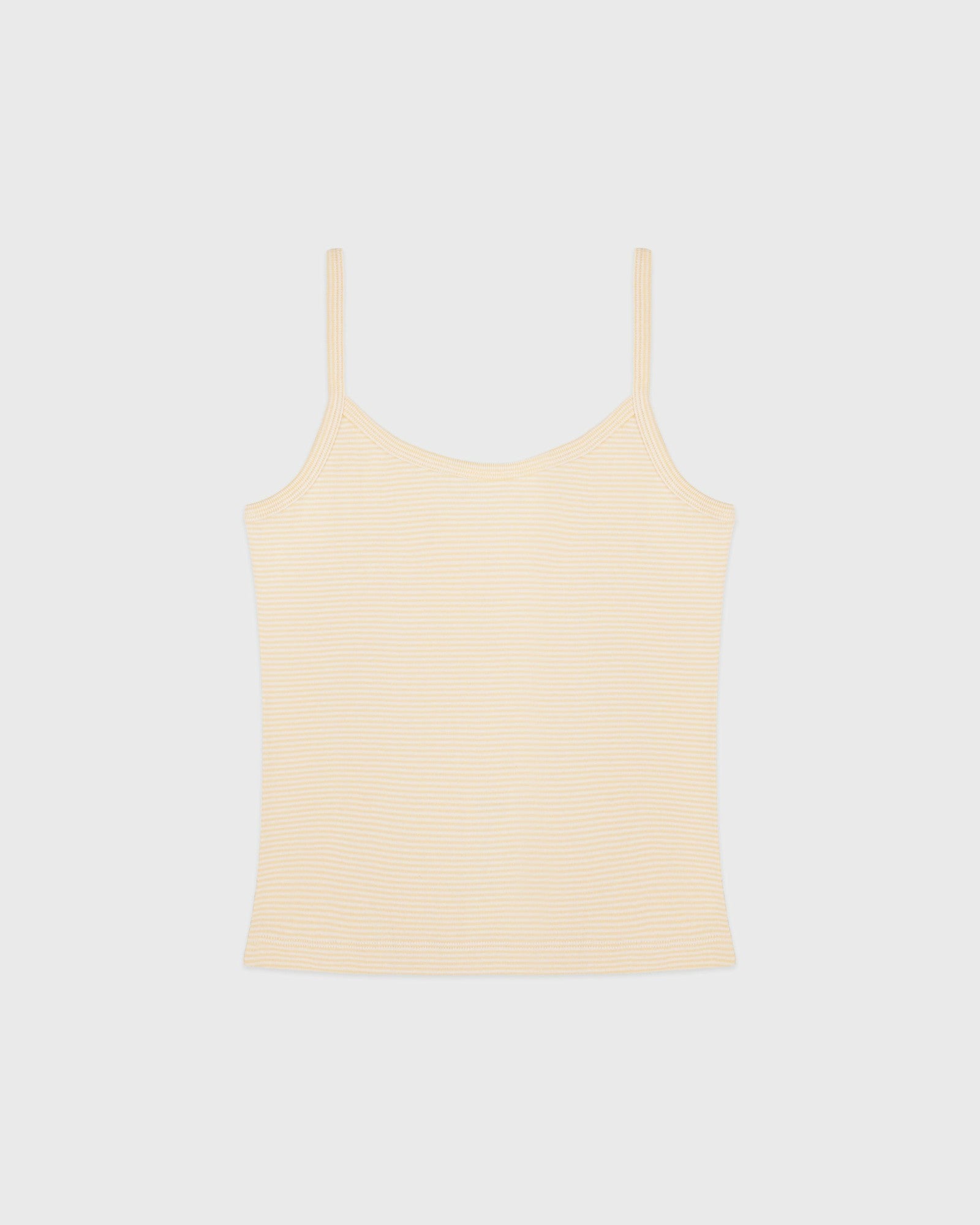 Signature Logo House Tank - Almond Striped Sporty & Rich For Sale