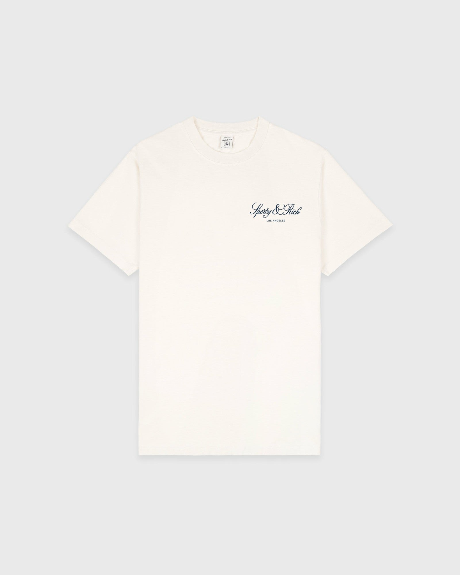 Vendome LA T-Shirt - Ecru/Navy Sporty & Rich Sale