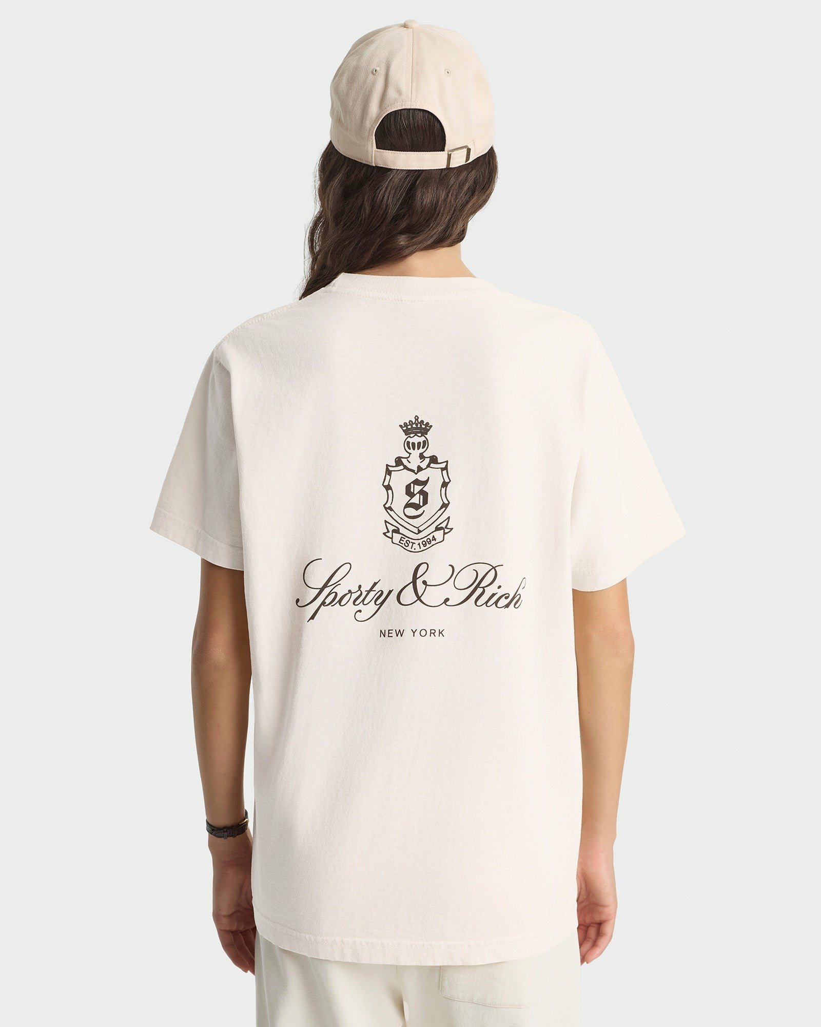 Vendome T-Shirt - Ecru/Chocolate Sporty & Rich Online