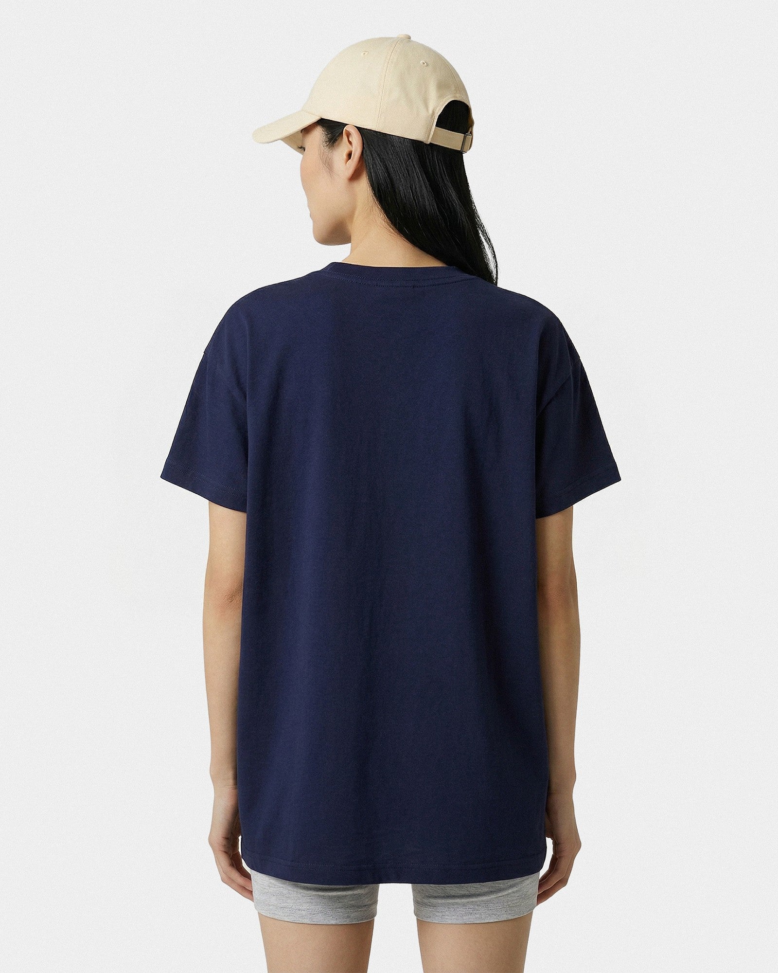 Varsity Crest Essential Tee - Navy/White Sporty & Rich US