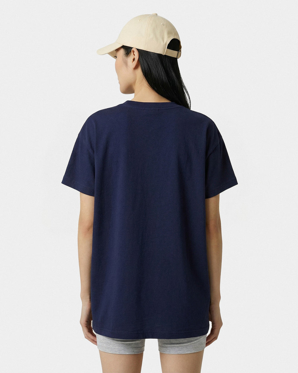 Varsity Crest Essential Tee - Navy/White Sporty & Rich US