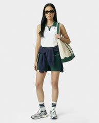 SRC Sports Polo Vest - White/Forest Sporty & Rich Online