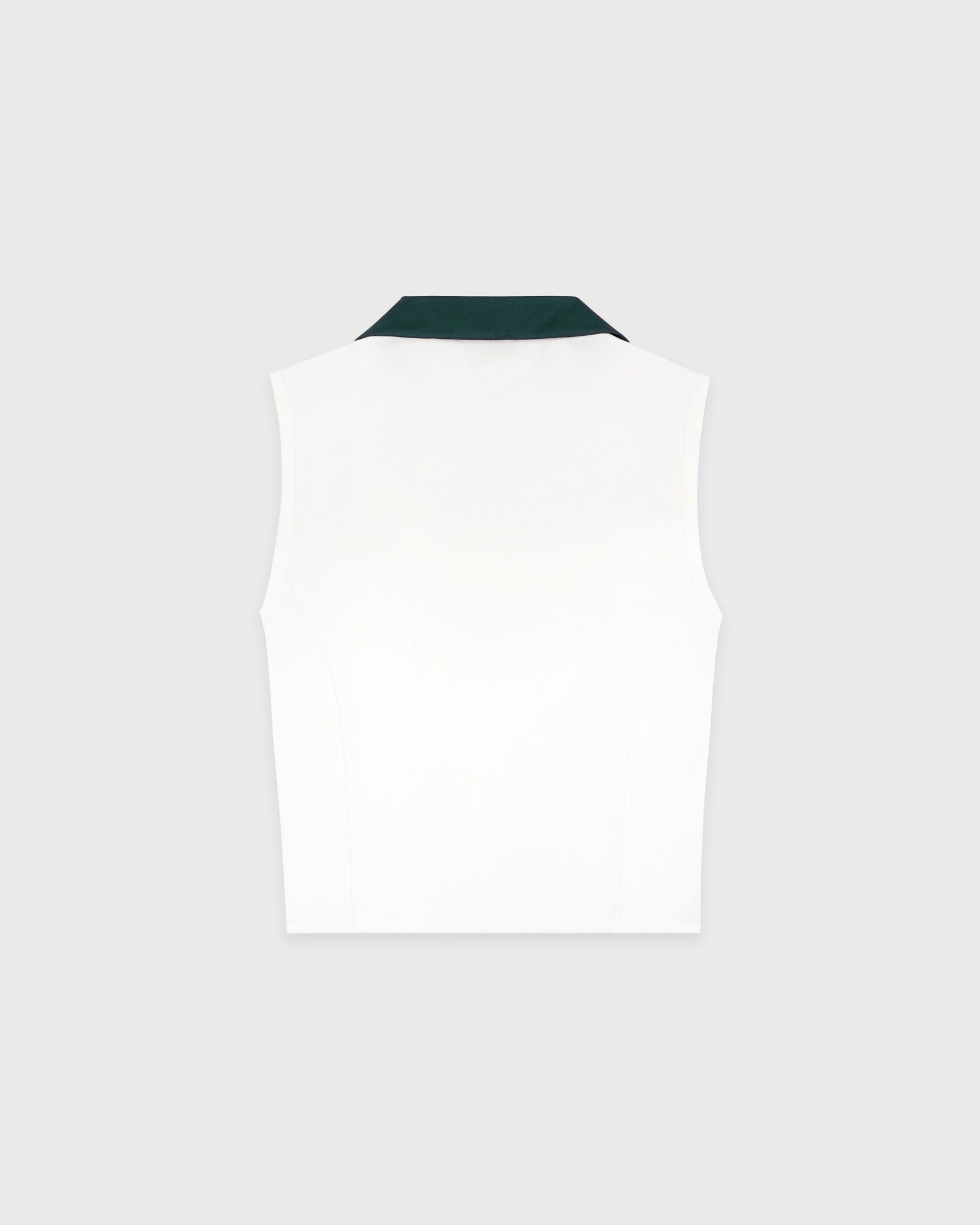 SRC Sports Polo Vest - White/Forest Sporty & Rich Online