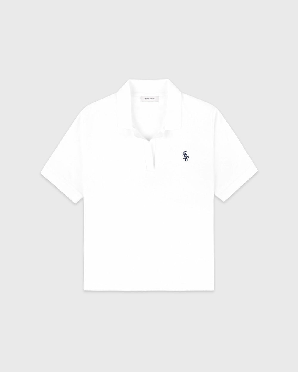 SRC Terry Polo - White/Forest Sporty & Rich For Sale