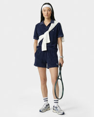 SRC Terry Polo - Navy/White Sporty & Rich Outlet