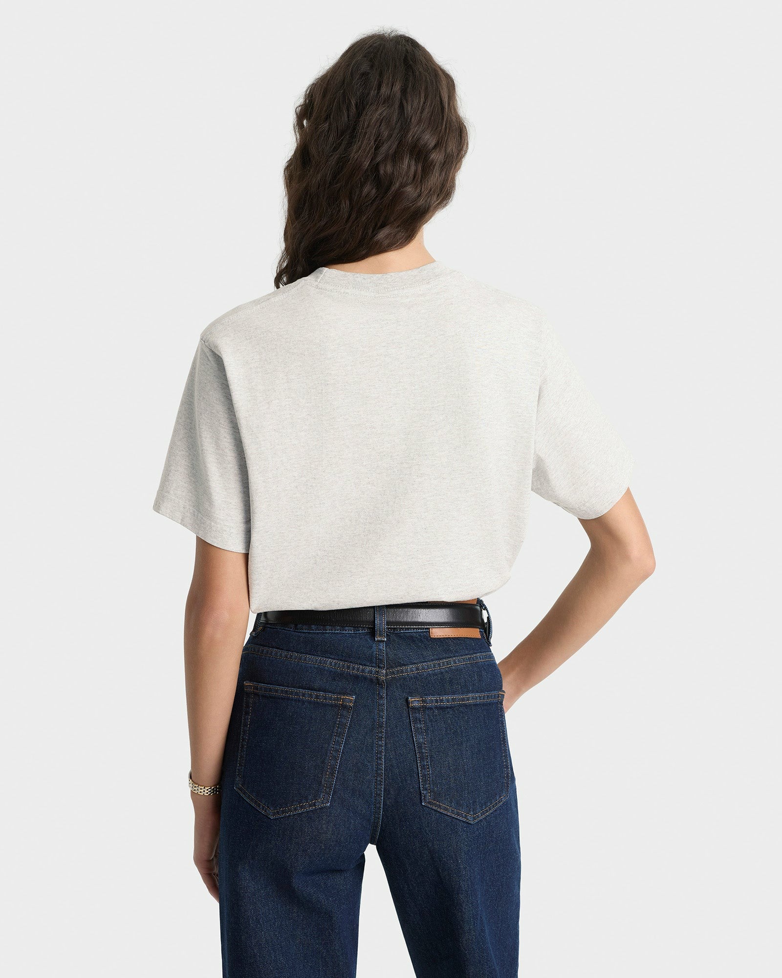 Yale Classic T-shirt - Heather Gray/Navy Sporty & Rich Sale