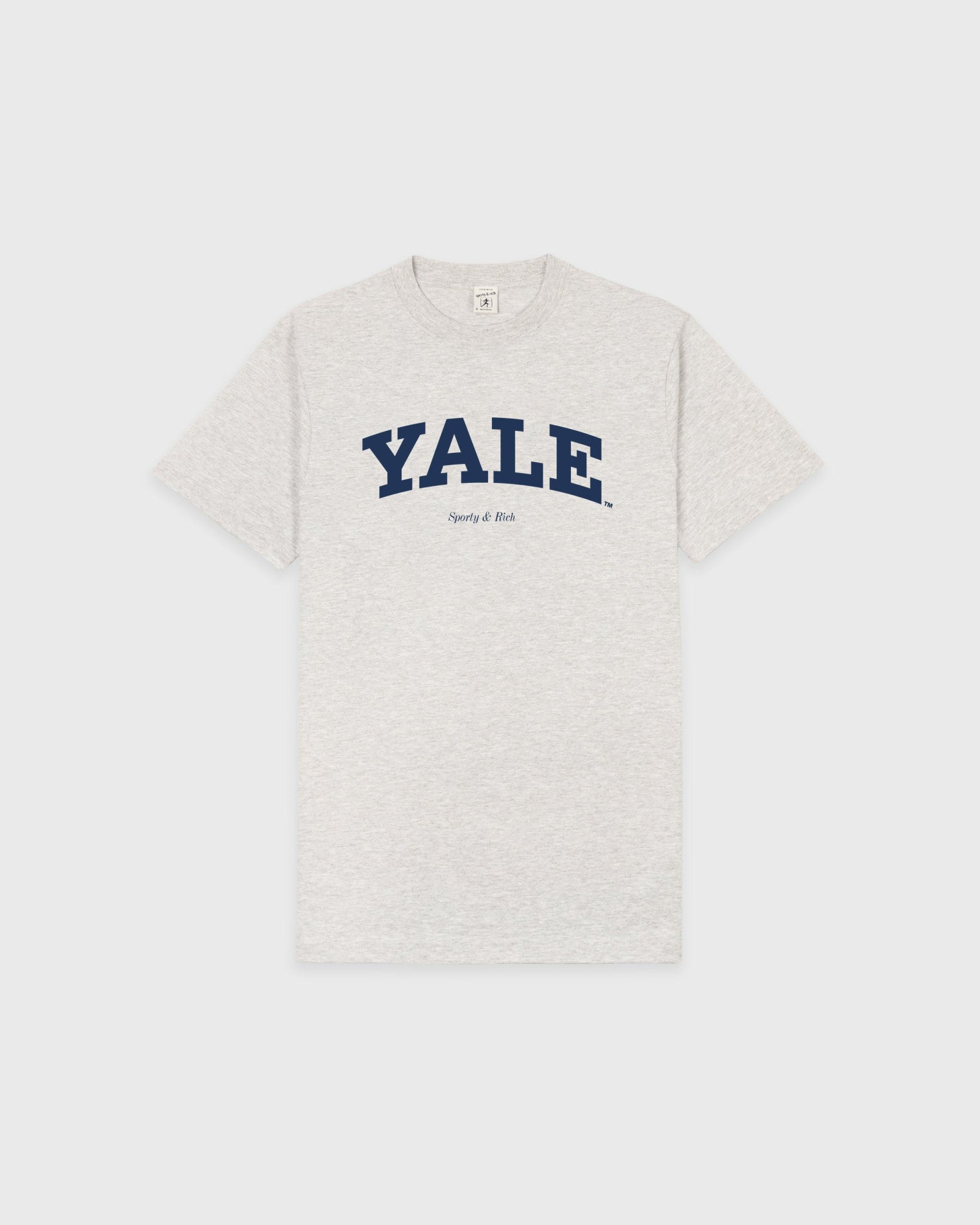 Yale Classic T-shirt - Heather Gray/Navy Sporty & Rich Sale