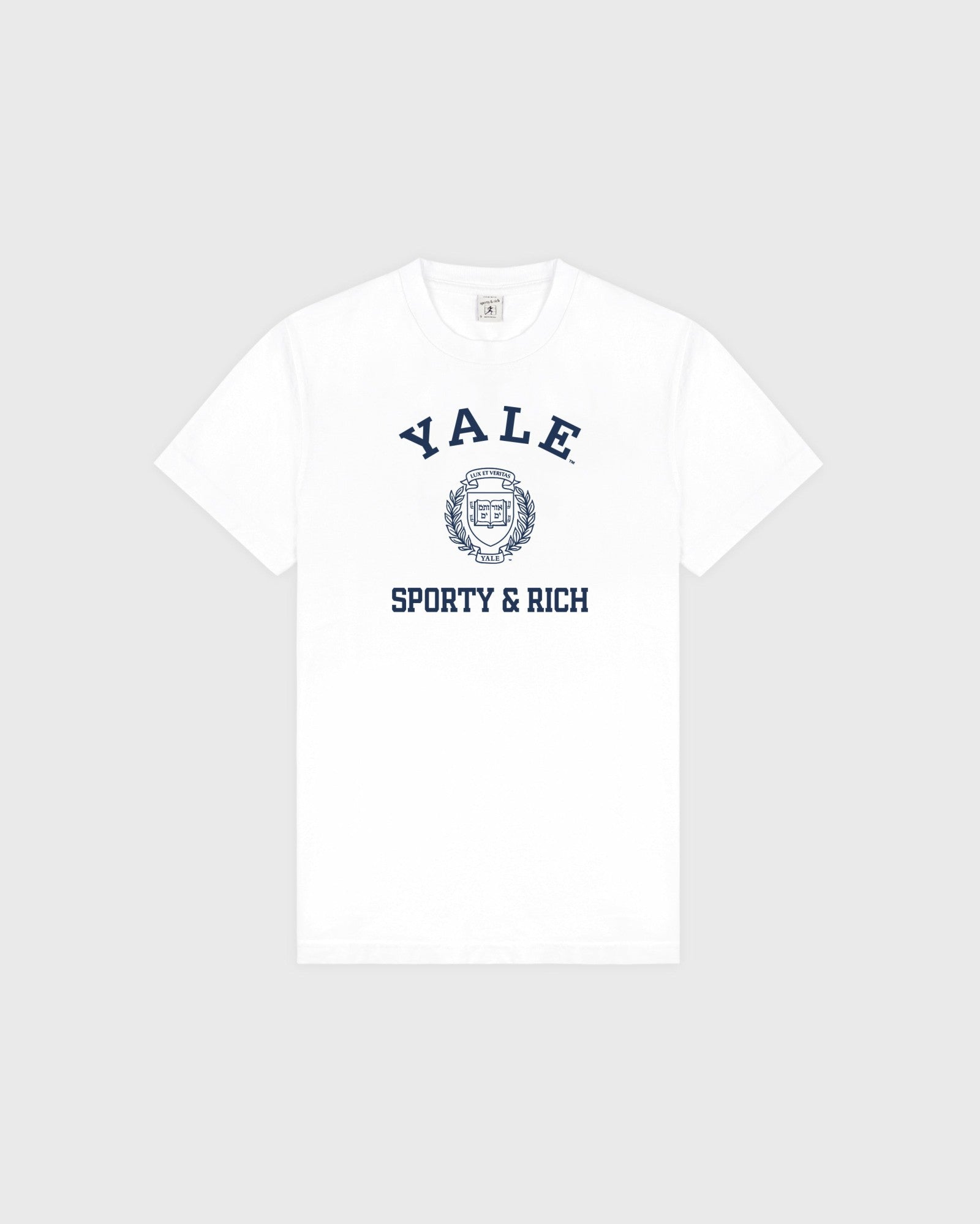 Veritas T-shirt - White/Navy Sporty & Rich Online