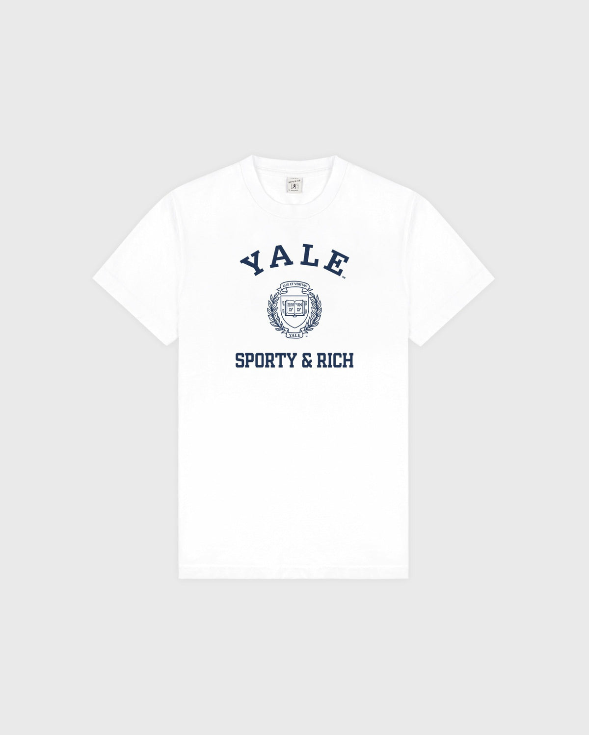 Veritas T-shirt - White/Navy Sporty & Rich Online