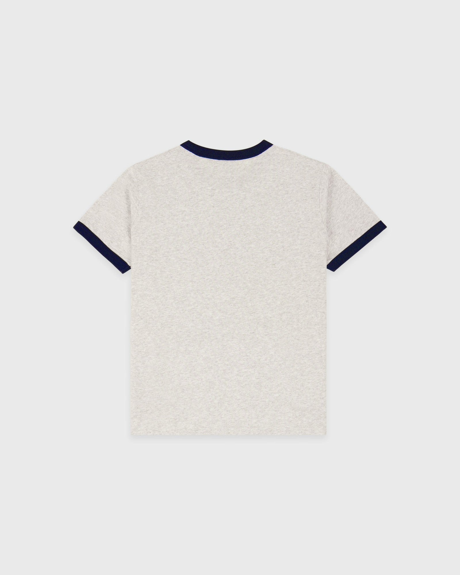 Yale Crest Ringer Tee - Heather Gray/Navy Sporty & Rich Discount