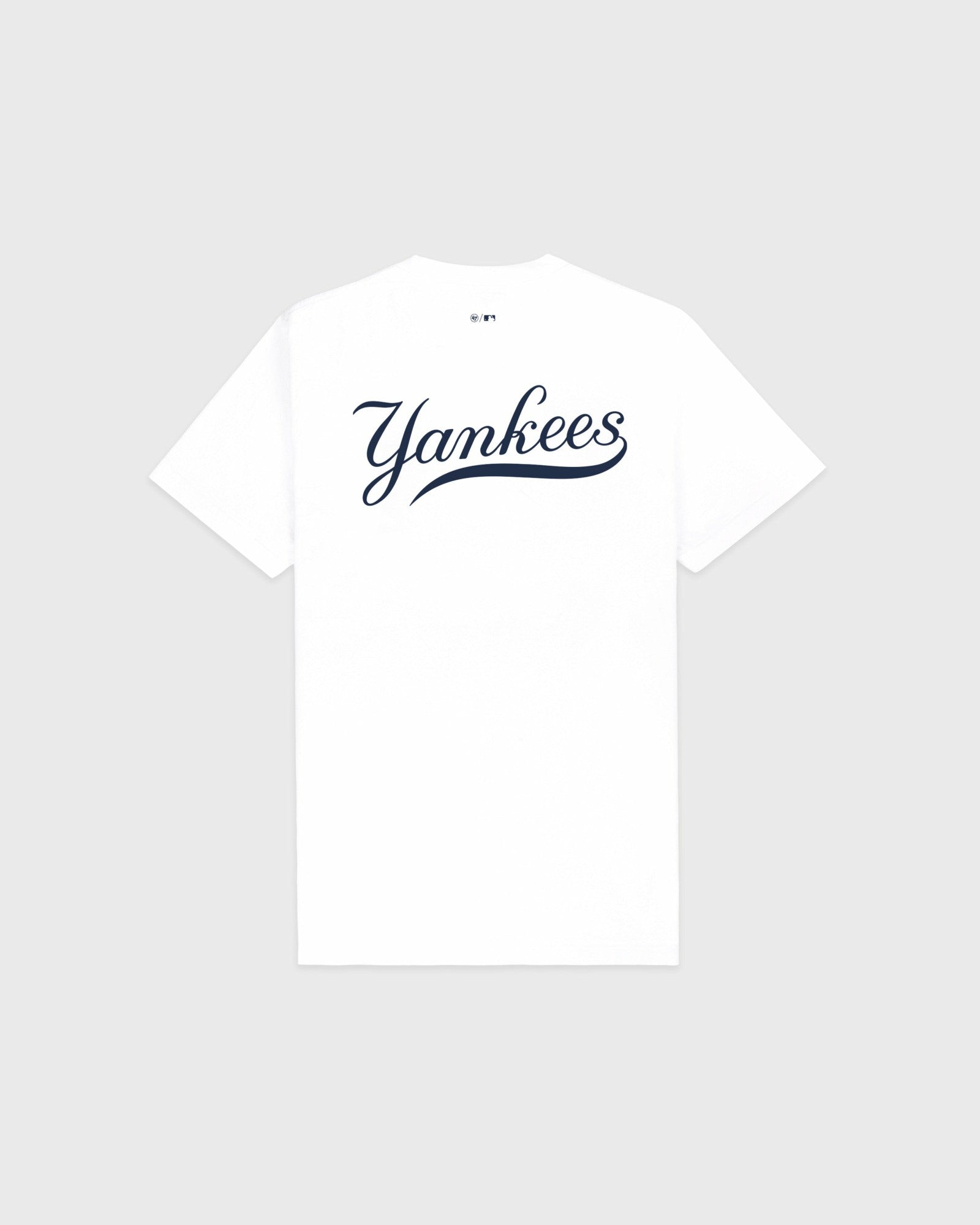 Yankees Curve T-Shirt - White/Navy Sporty & Rich US