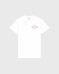 Beverly Script T-Shirt - White/Ruby Sporty & Rich Sale