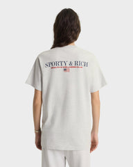 Nautical T-Shirt - Heather Gray Sporty & Rich For Sale