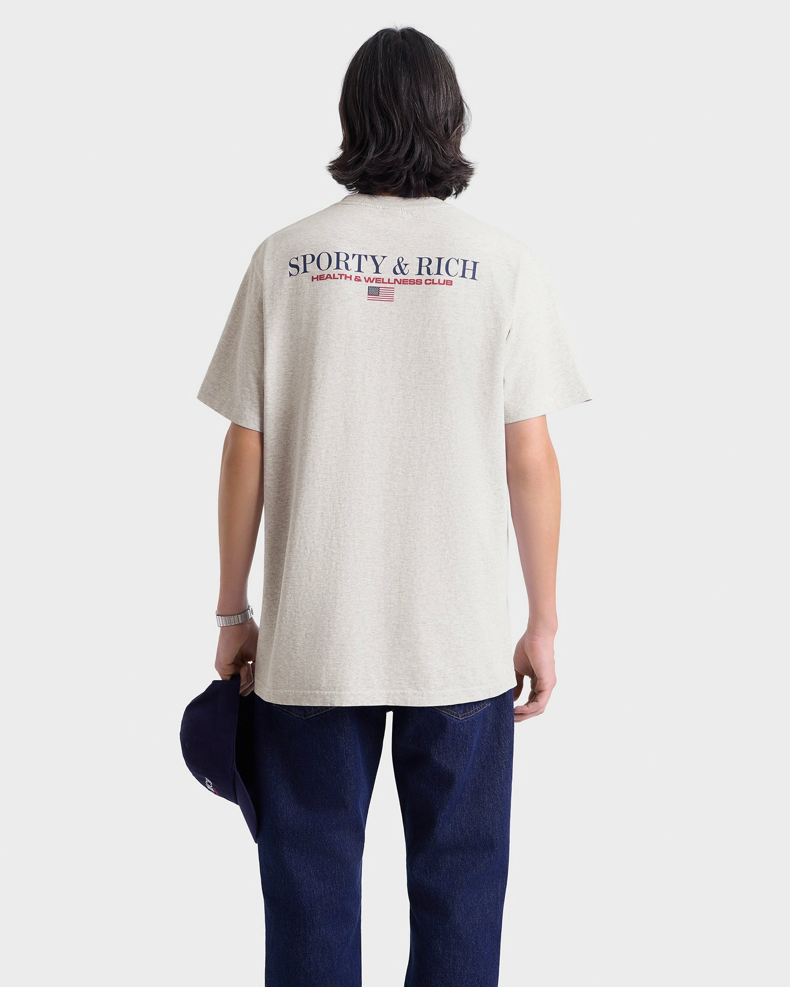 Nautical T-Shirt - Heather Gray Sporty & Rich For Sale