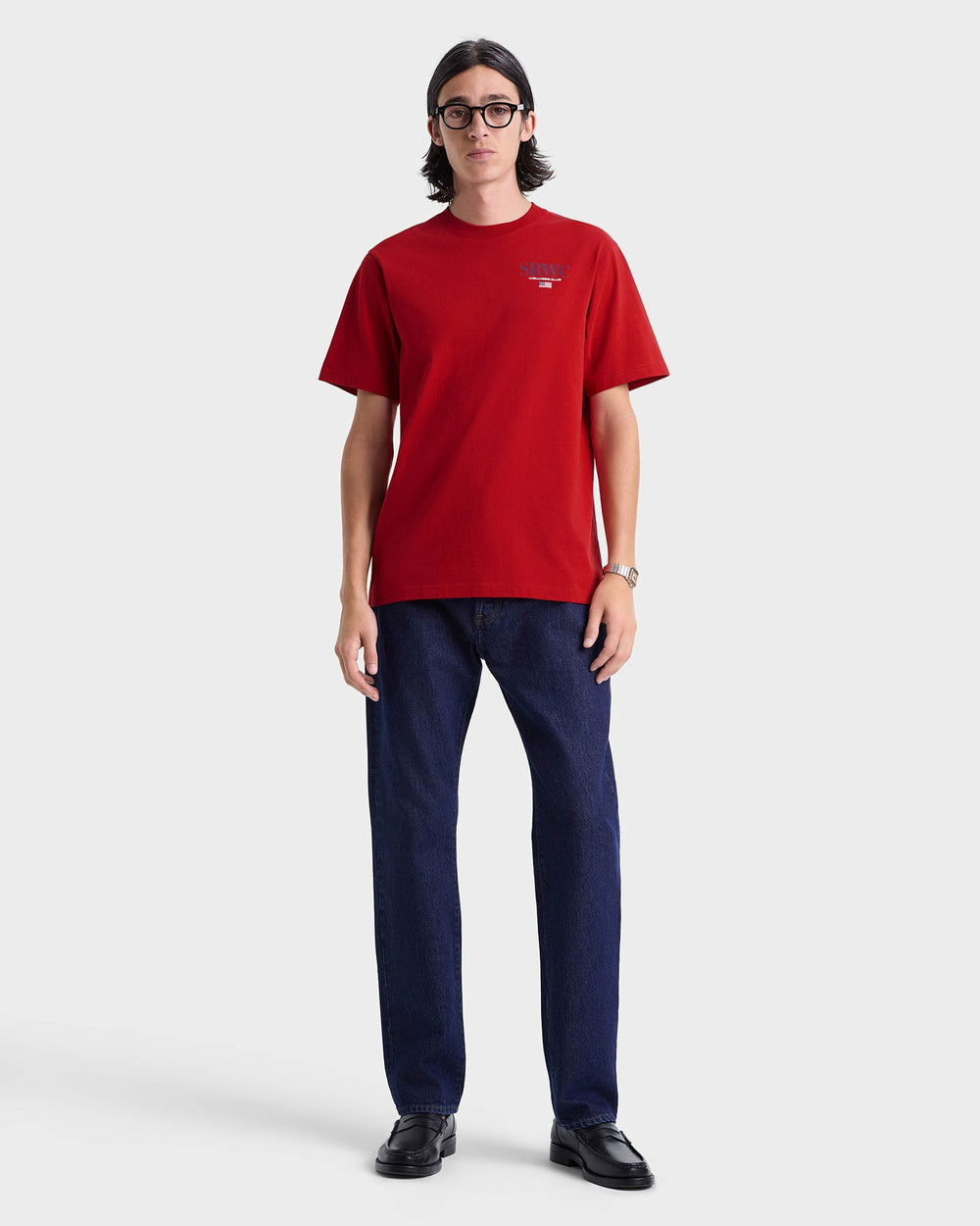 Nautical T-Shirt - Ruby/Navy Sporty & Rich Outlet