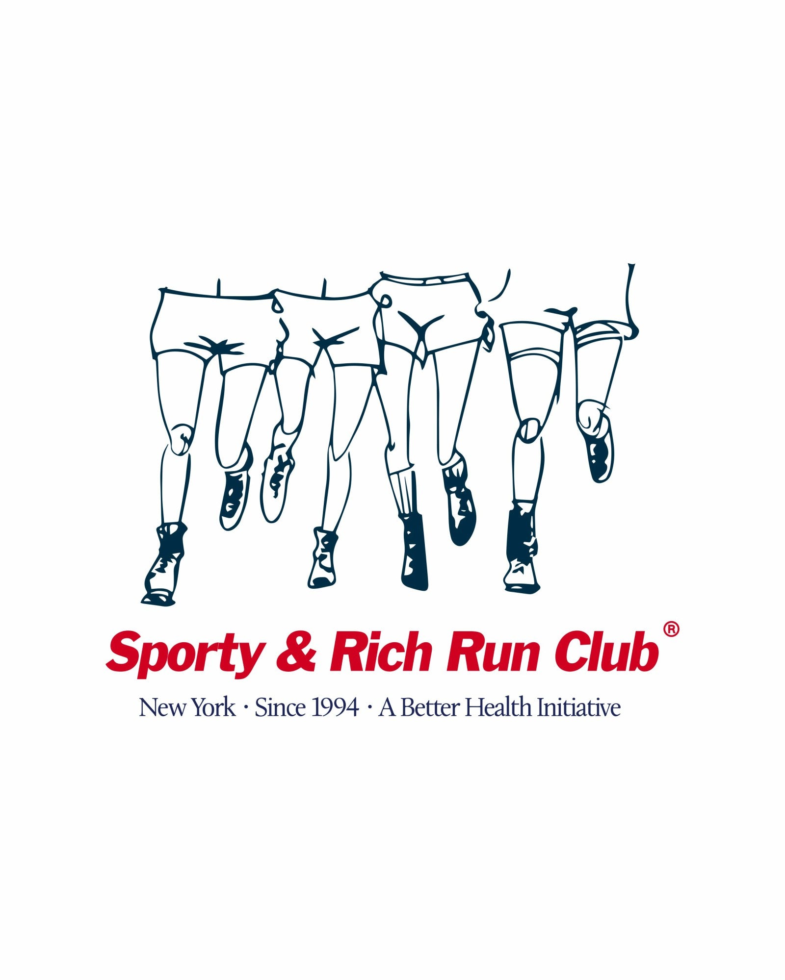 Run Club T-Shirt - White Sporty & Rich Sale
