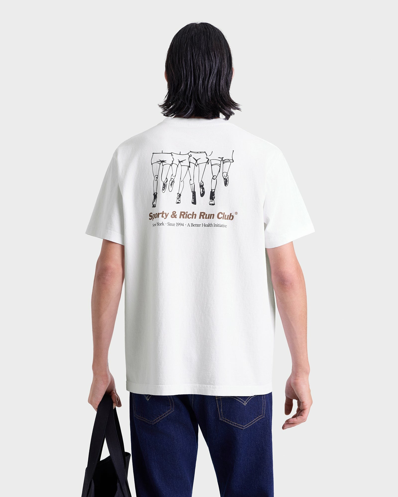 Run Club T-Shirt - White Sporty & Rich Sale