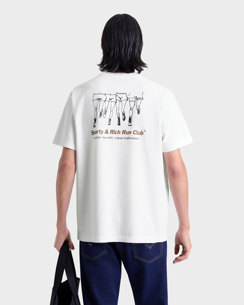 Run Club T-Shirt - White Sporty & Rich Sale
