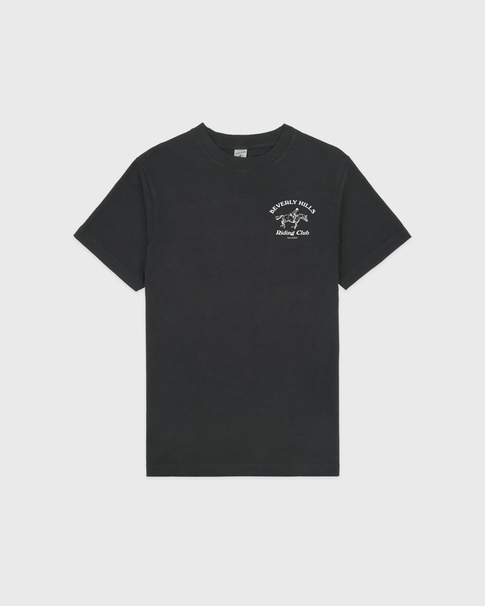 BH Riding Club T-Shirt - Faded Black/White Sporty & Rich Online