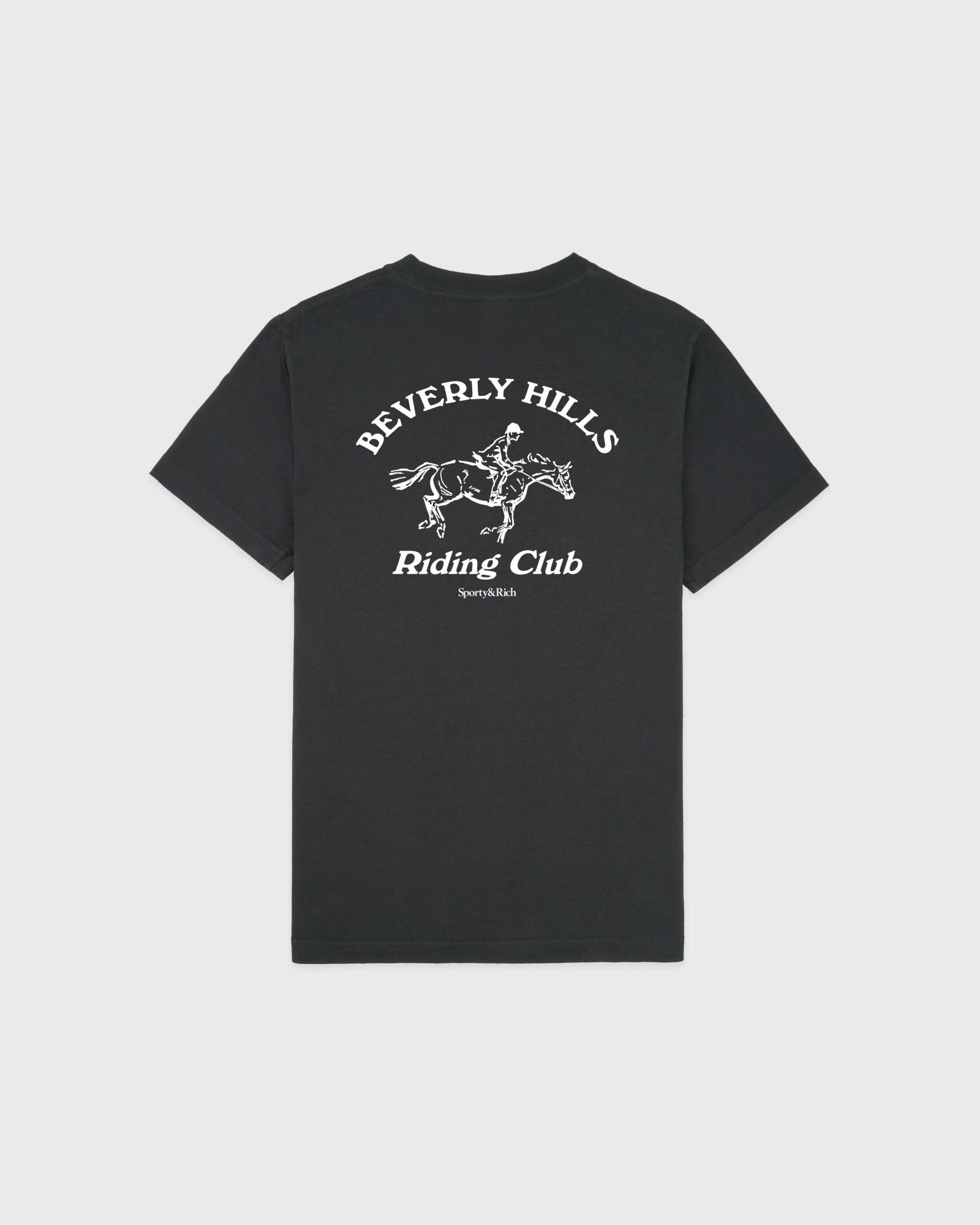 BH Riding Club T-Shirt - Faded Black/White Sporty & Rich Online