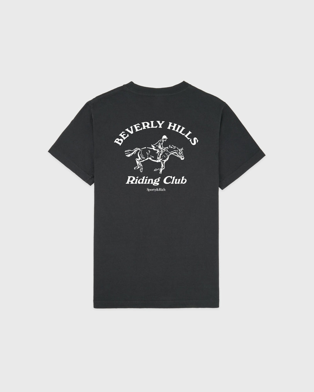 BH Riding Club T-Shirt - Faded Black/White Sporty & Rich Online