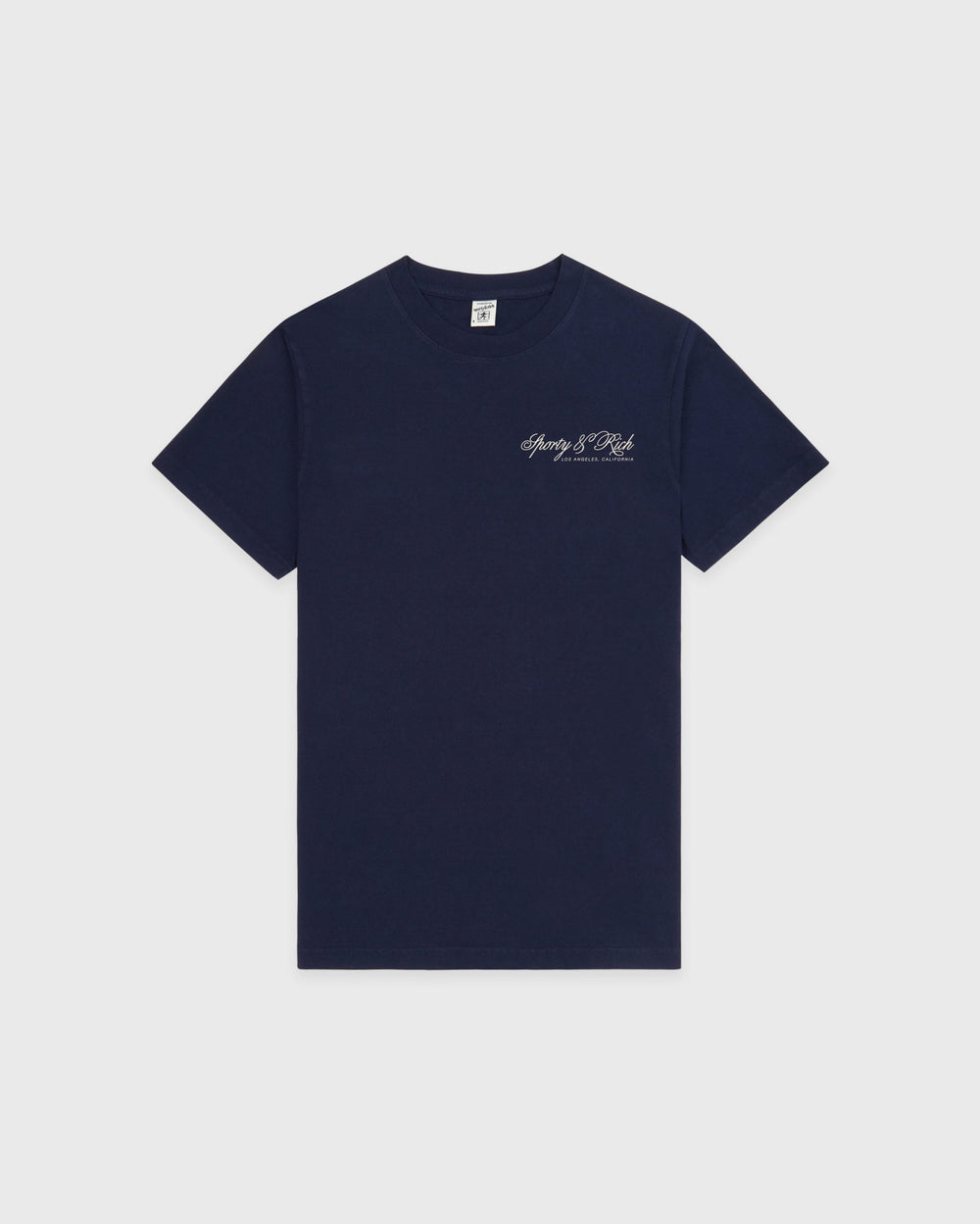 International T-Shirt - Navy/Ecru Sporty & Rich Outlet