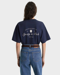 Syracuse T-Shirt - Navy/Ecru Sporty & Rich Sale