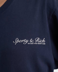 Syracuse T-Shirt - Navy/Ecru Sporty & Rich Sale