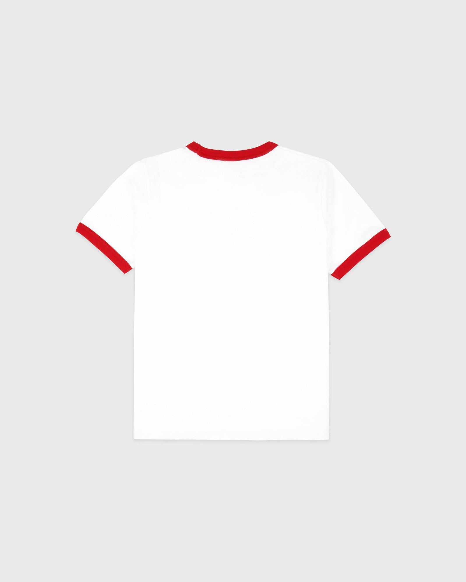 California Emblem Ringer Tee - White/Ruby Sporty & Rich US