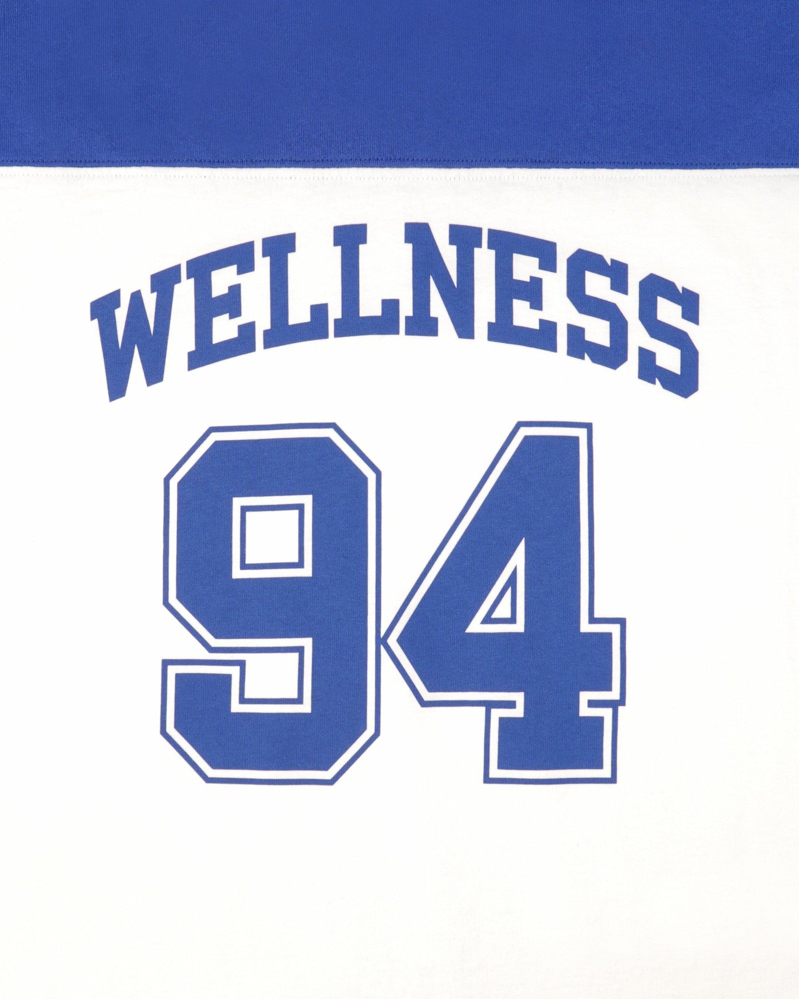Wellness 94 Long Football Tee - White/Ruby/Team Blue Sporty & Rich Sale