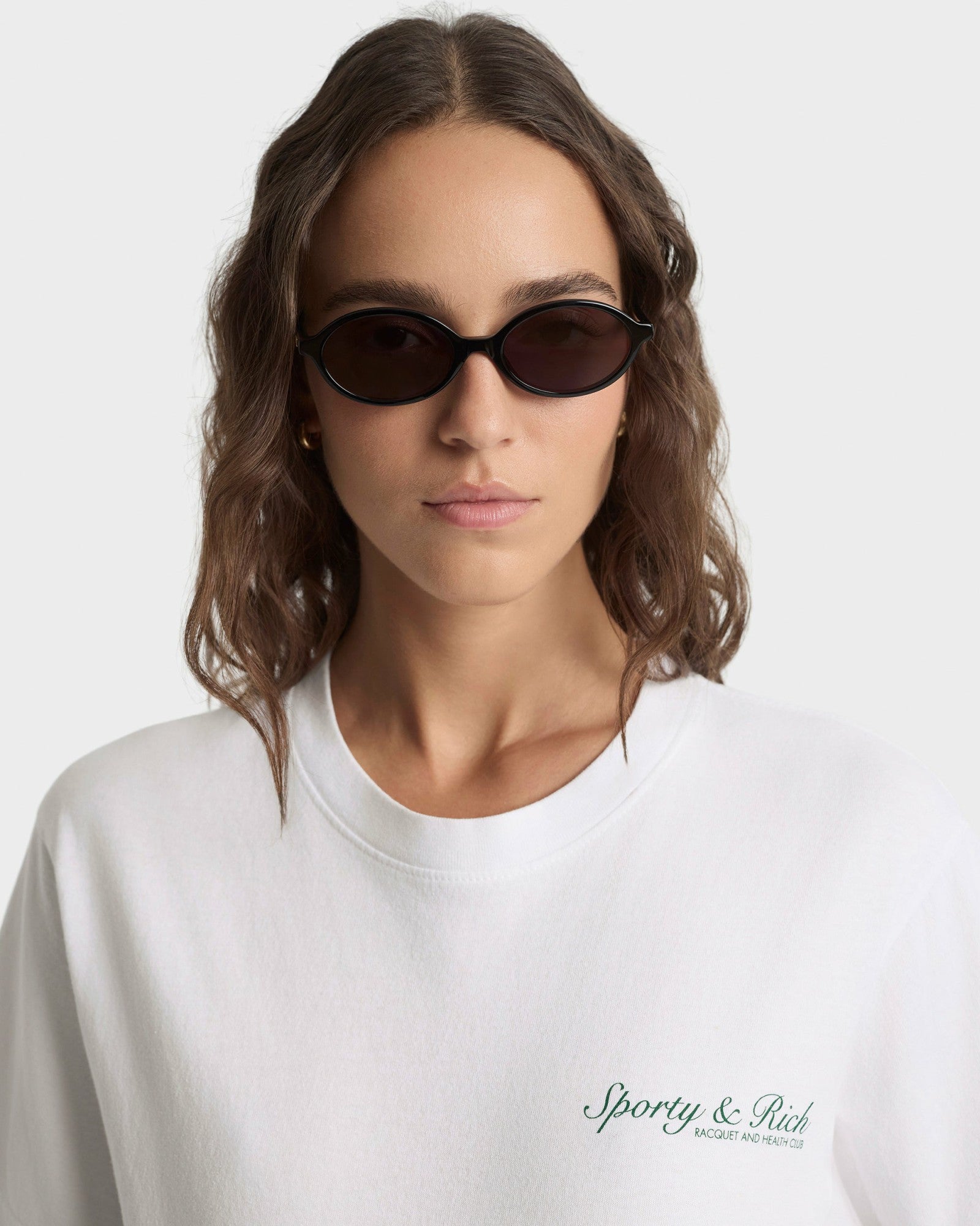 Syracuse T-Shirt - White/Forest Sporty & Rich Online