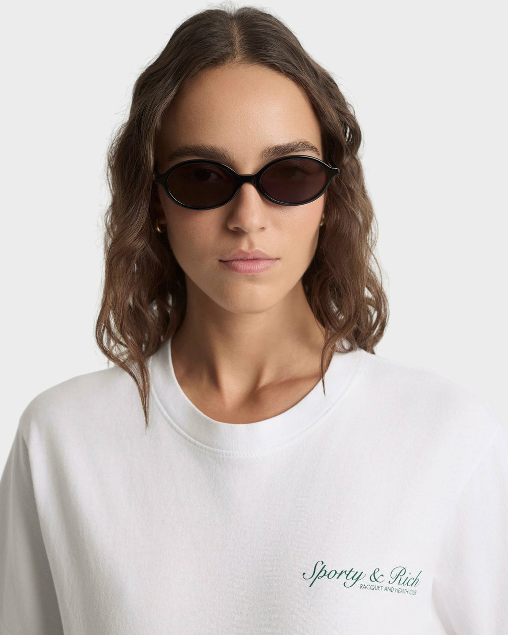 Syracuse T-Shirt - White/Forest Sporty & Rich Online