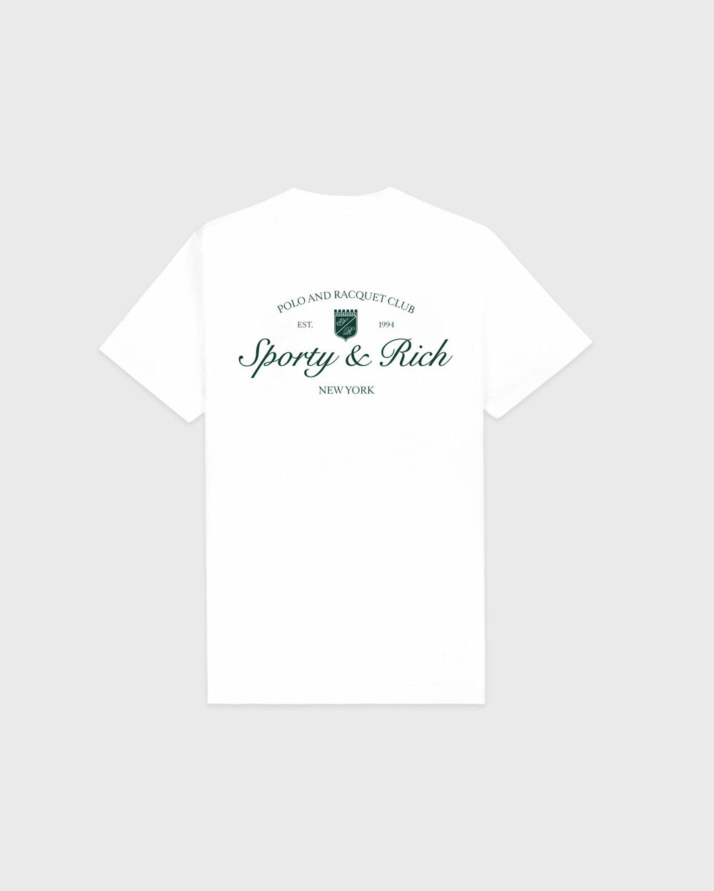 Syracuse T-Shirt - White/Forest Sporty & Rich Online