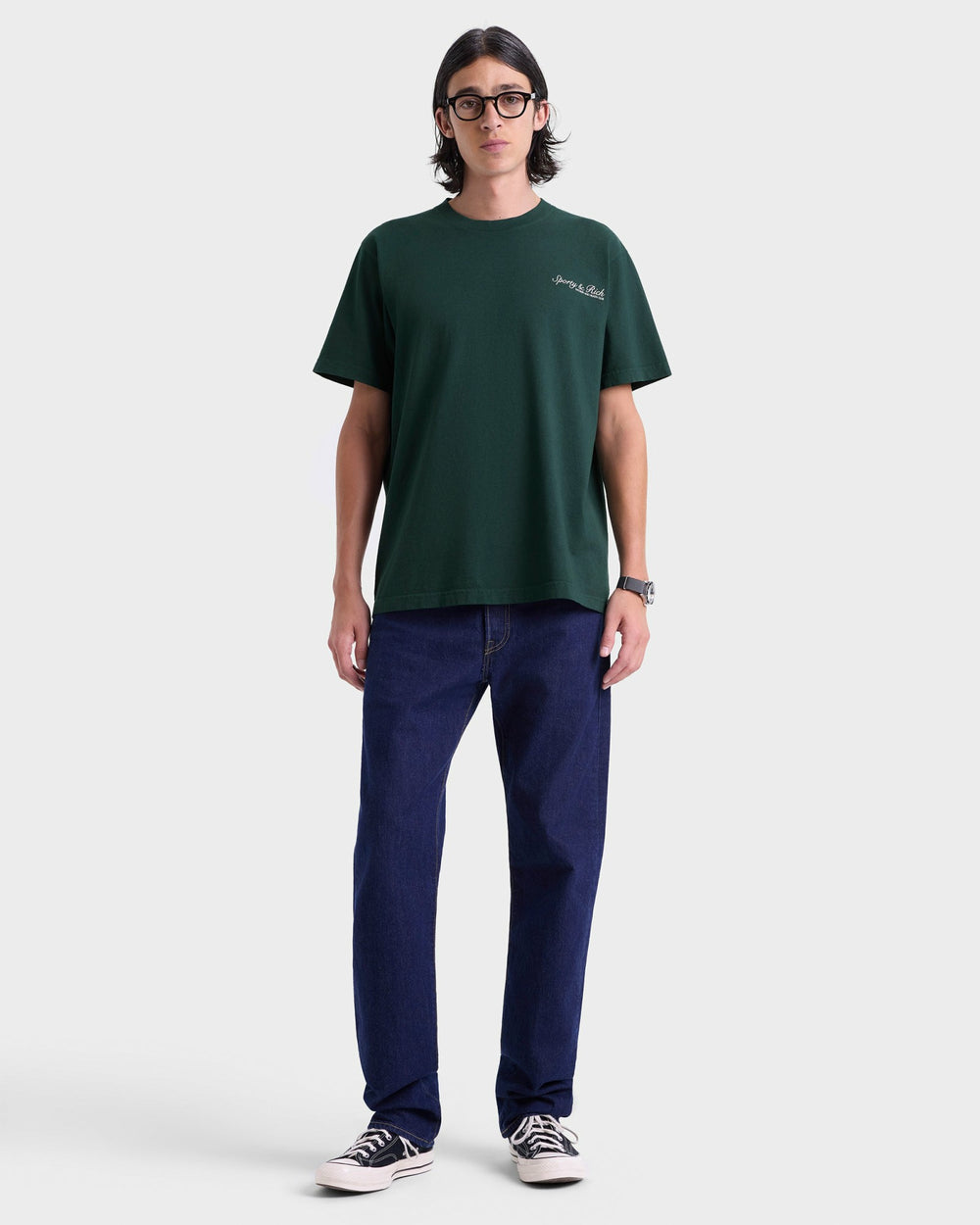 Syracuse T-Shirt - Forest/White Sporty & Rich Discount