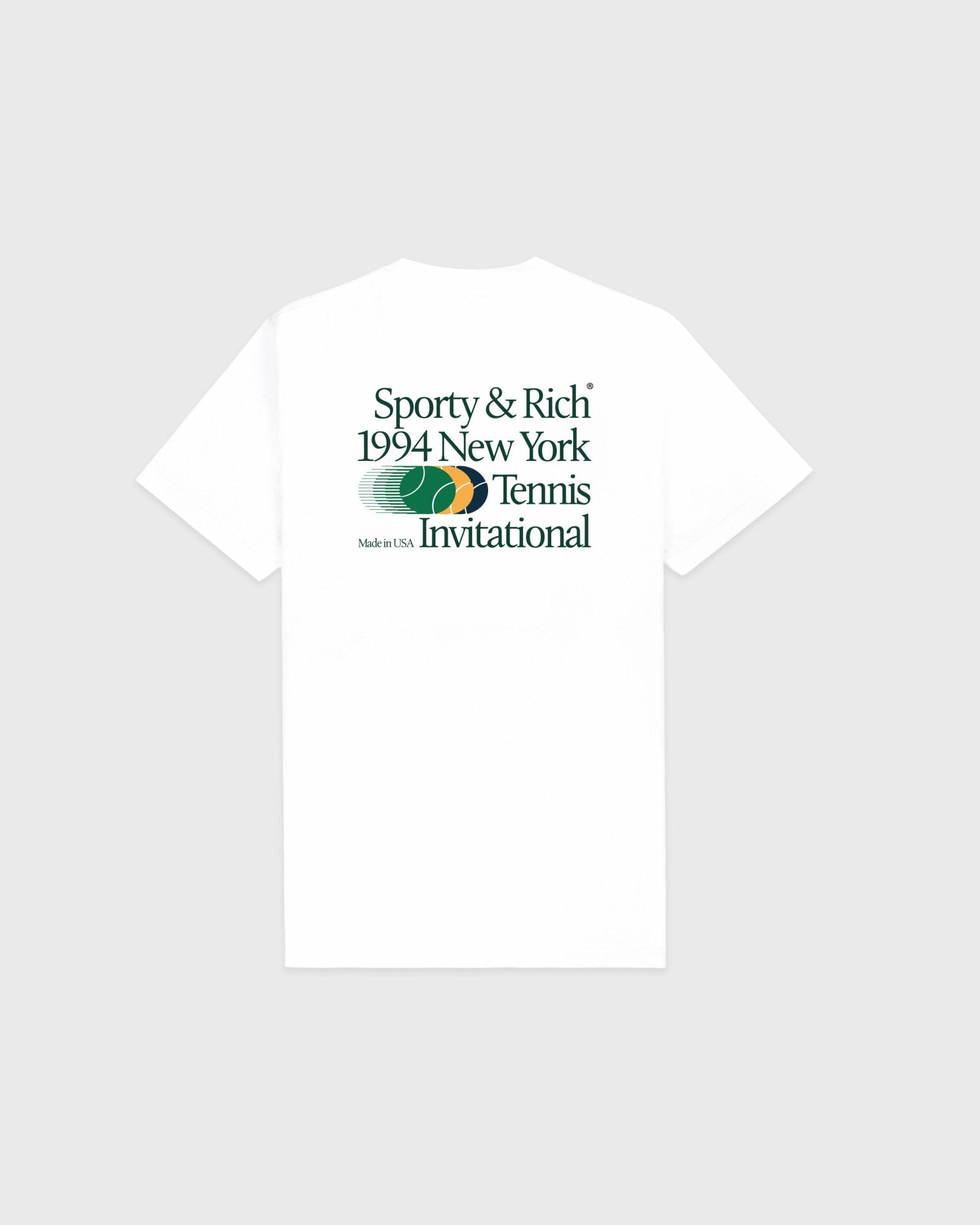 Invitational T-Shirt - White/Forest Sporty & Rich For Sale