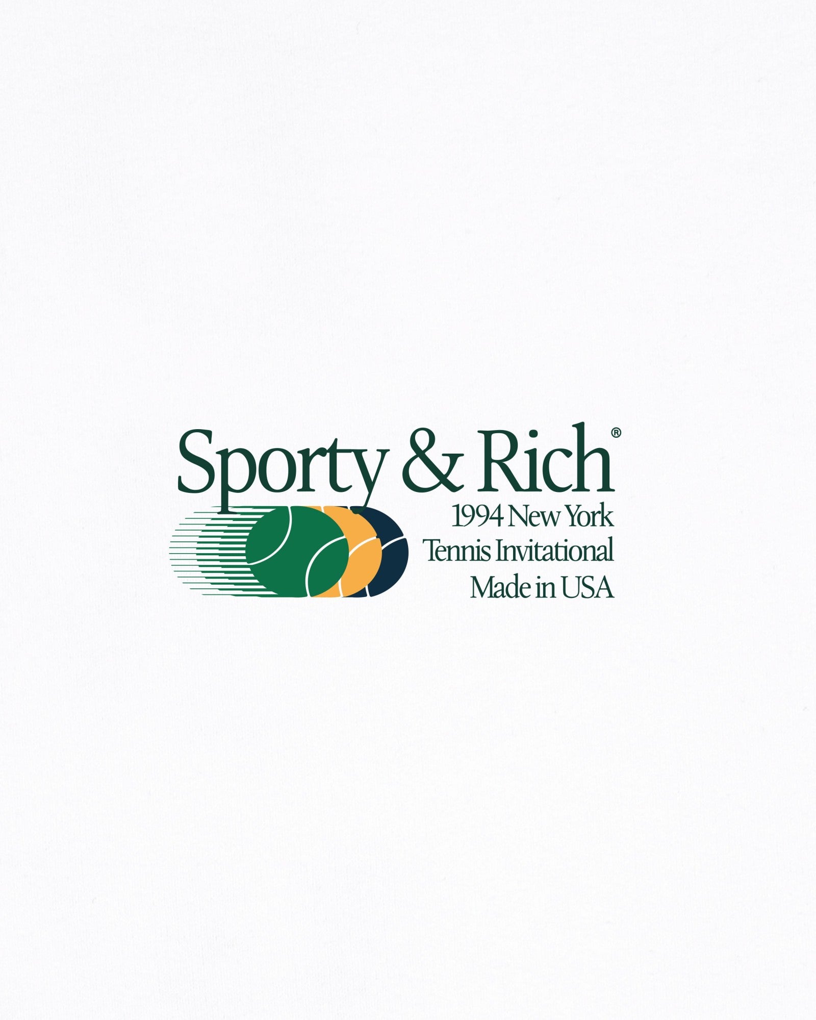 Invitational T-Shirt - White/Forest Sporty & Rich For Sale