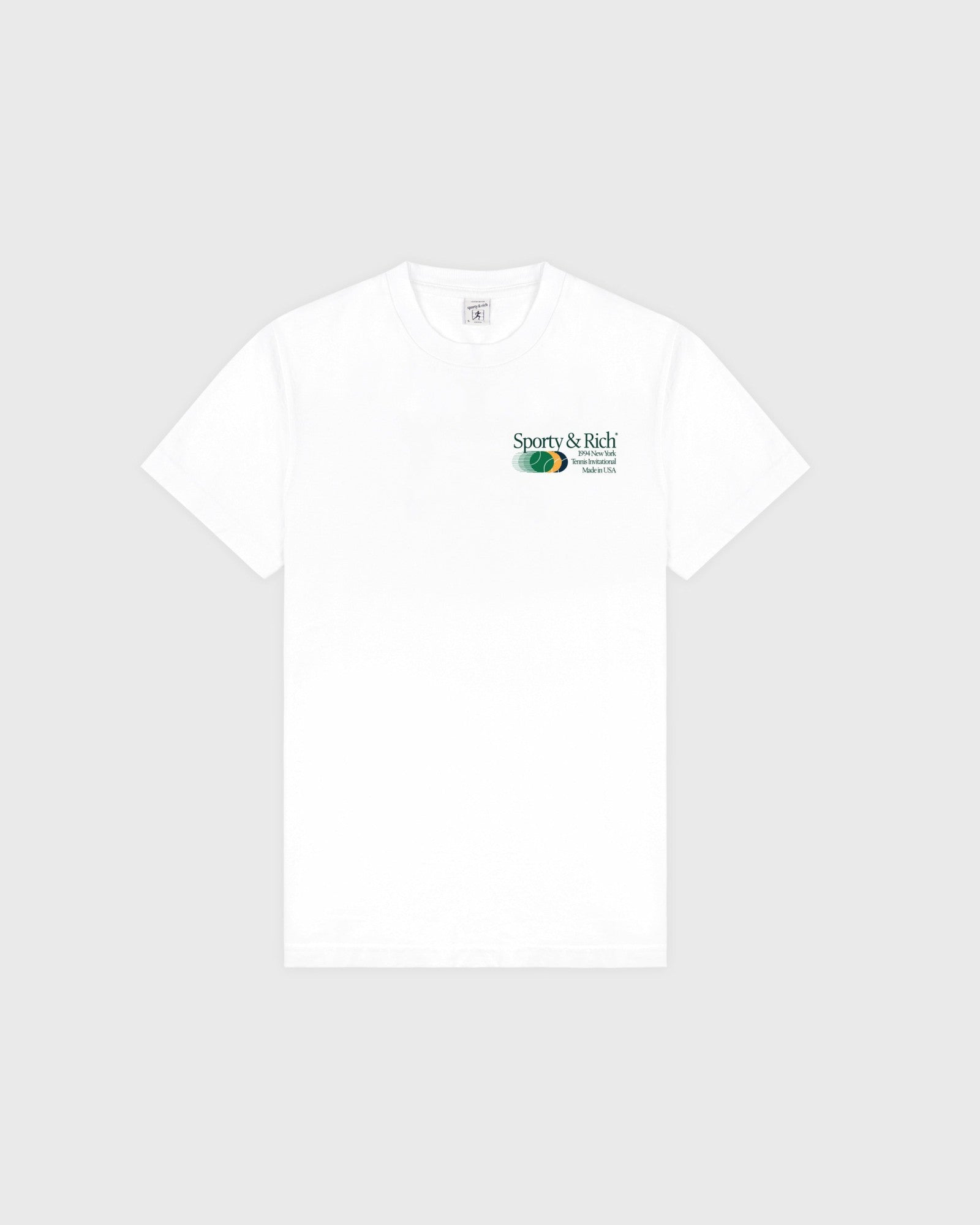 Invitational T-Shirt - White/Forest Sporty & Rich For Sale