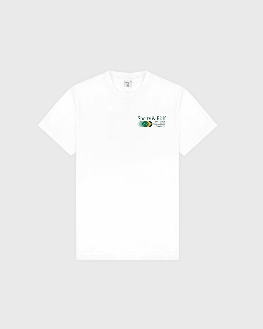 Invitational T-Shirt - White/Forest Sporty & Rich For Sale