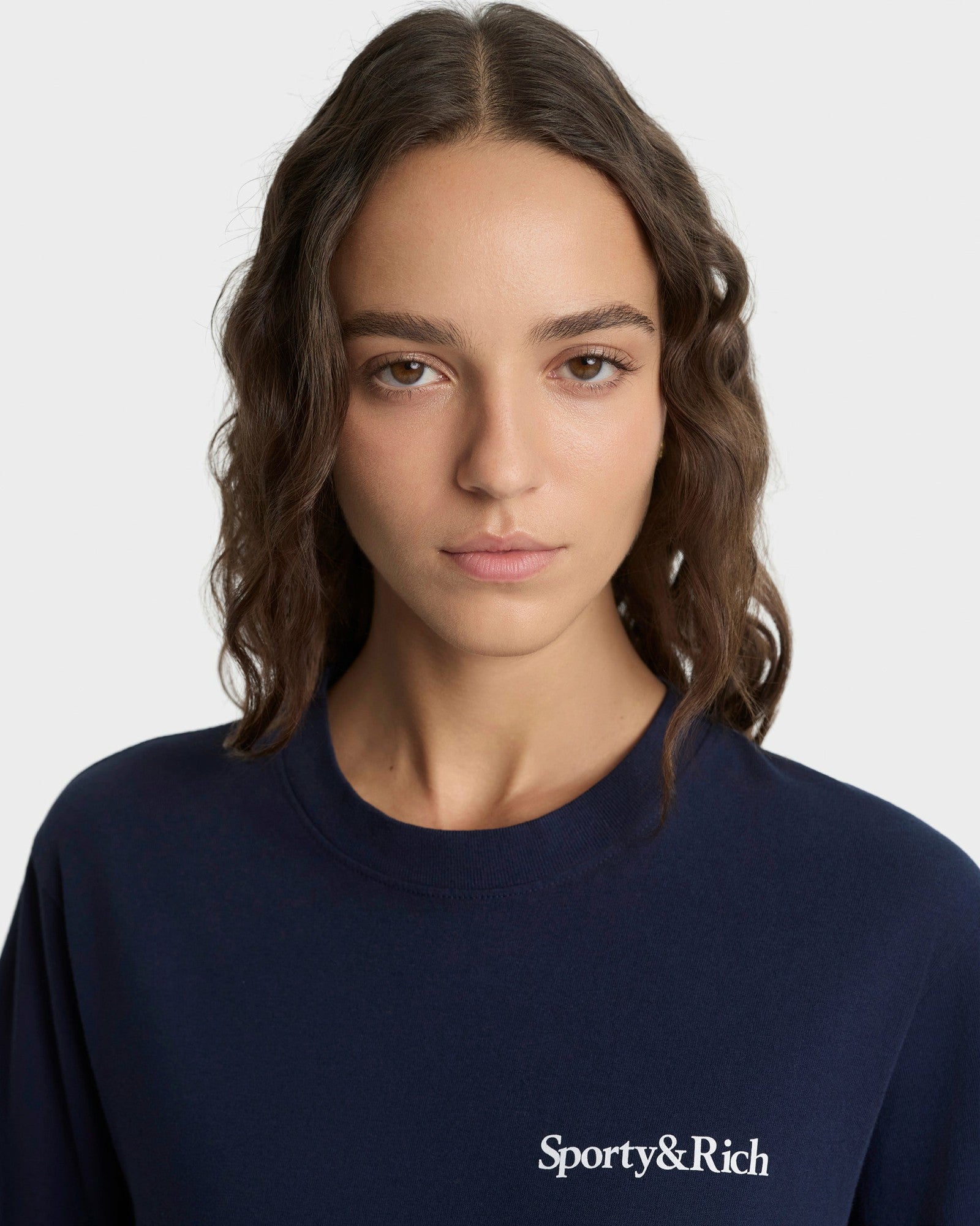 Play Tennis T-Shirt - Navy/White Sporty & Rich Outlet