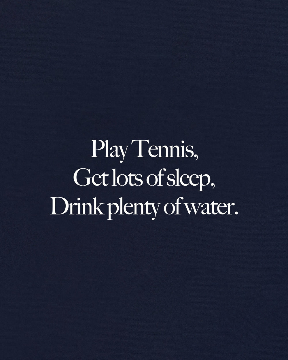 Play Tennis T-Shirt - Navy/White Sporty & Rich Outlet