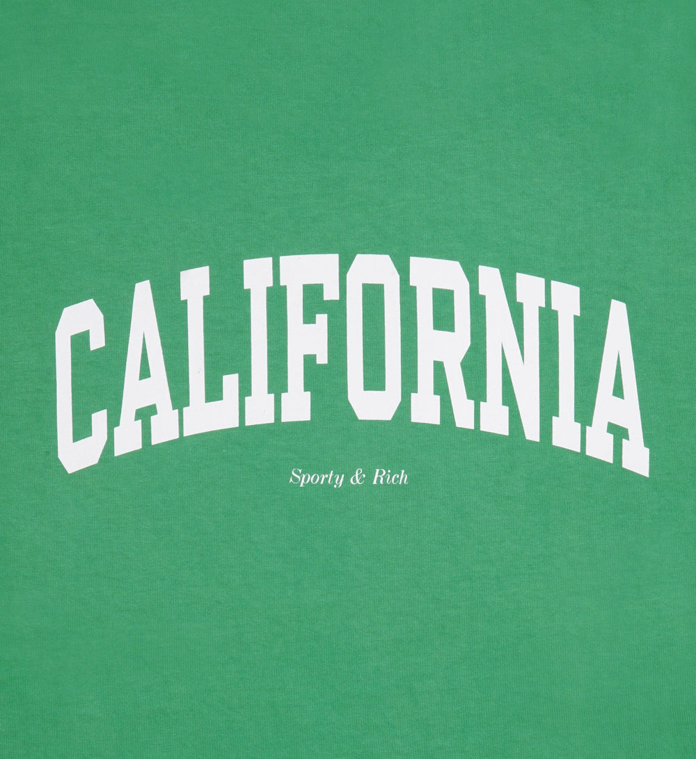 California Sports Tee - Verde/White Sporty & Rich US