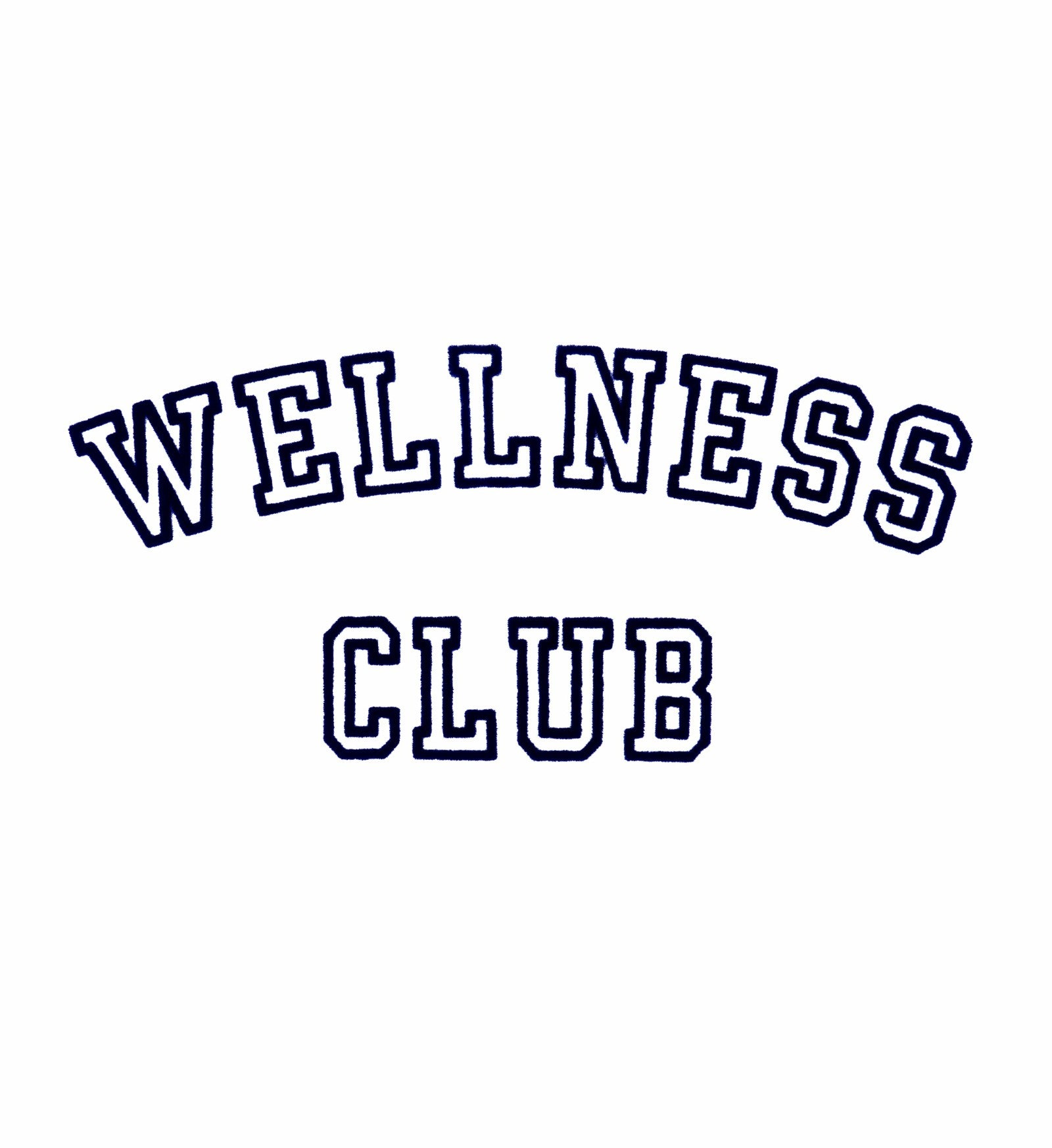 Wellness Club Baseball Tee - White/Navy Sporty & Rich Discount