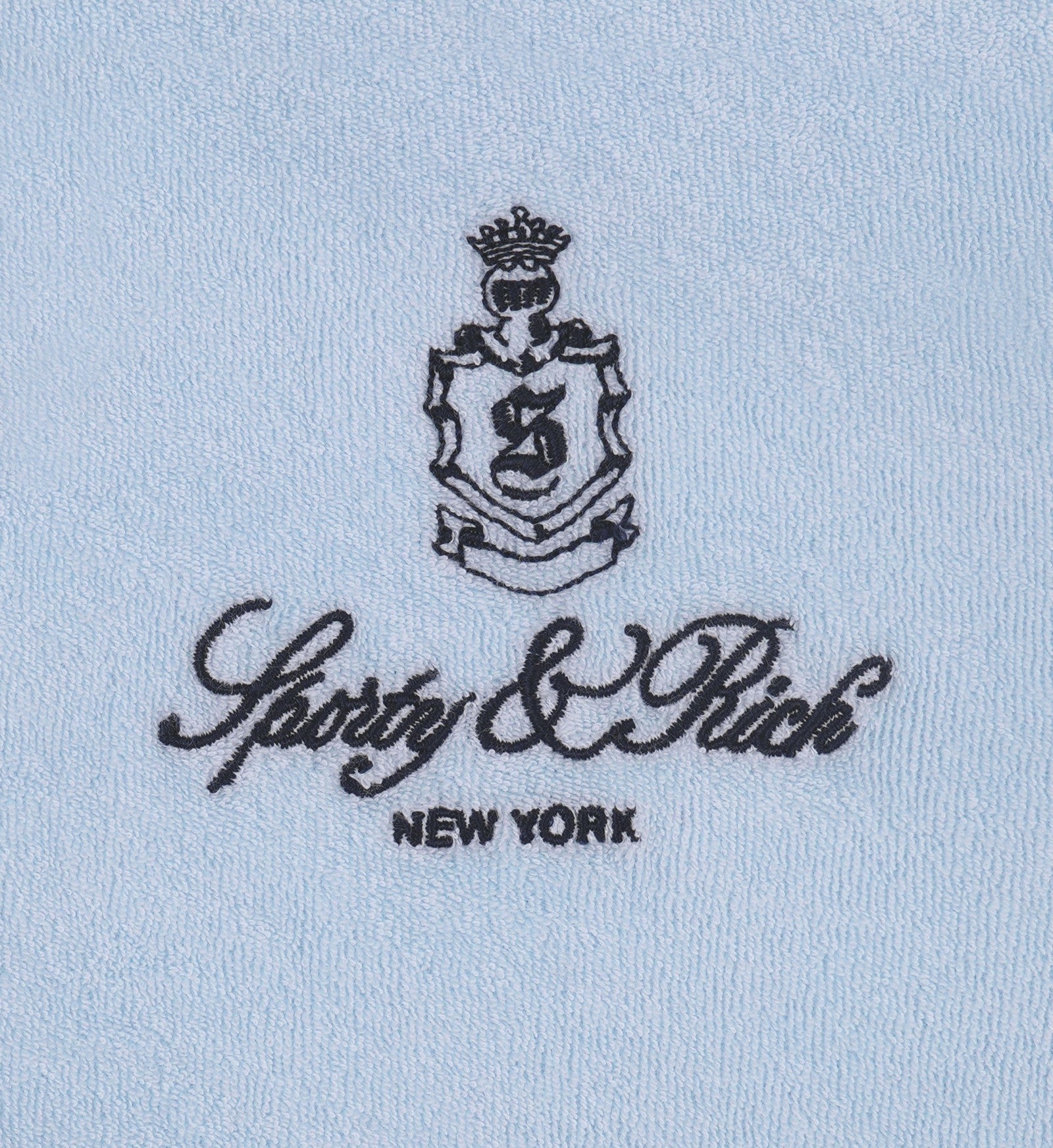 Vendome Terry Polo - Ciel/Navy Sporty & Rich Outlet