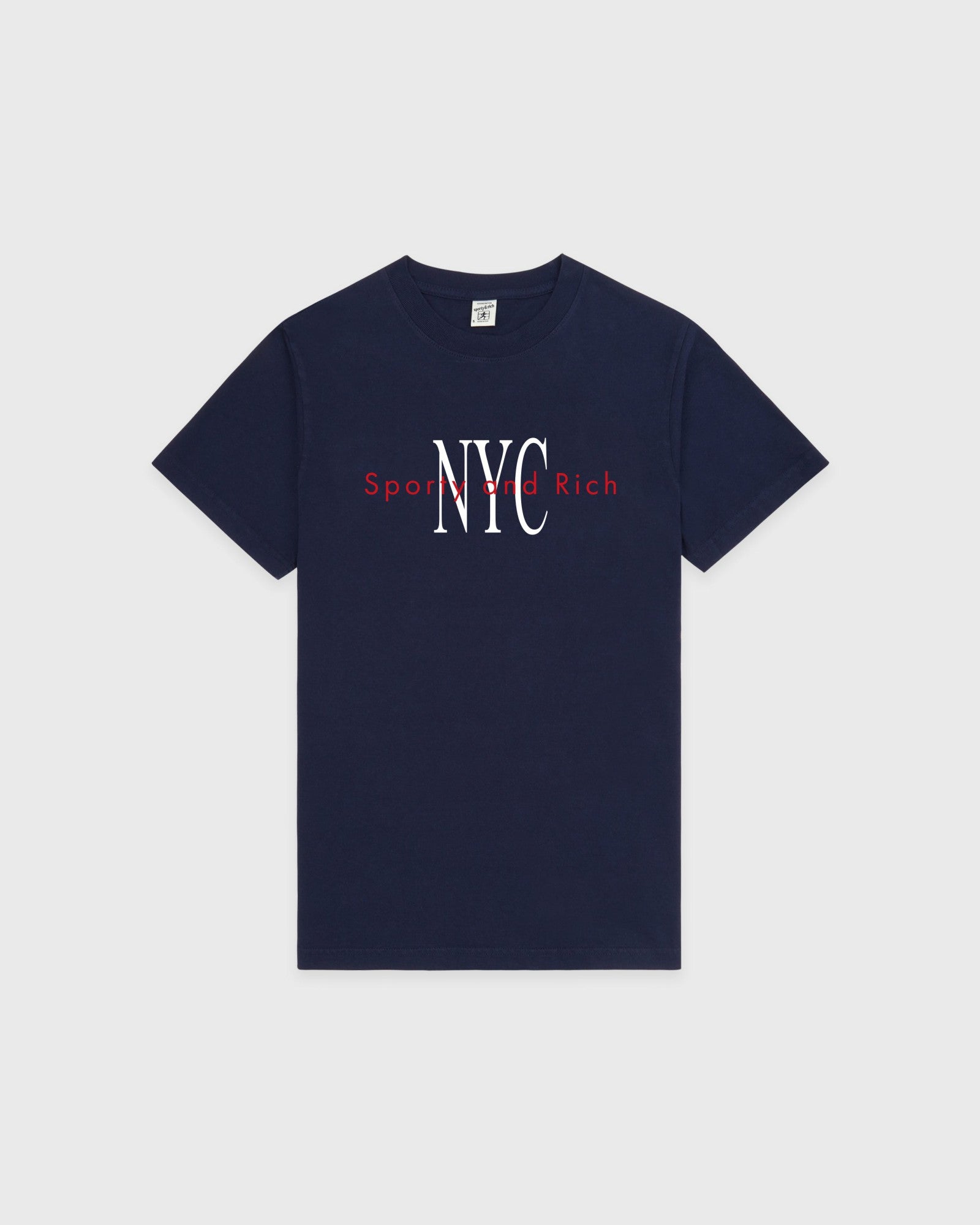 NY Minute T-Shirt - Navy/White Sporty & Rich Sale